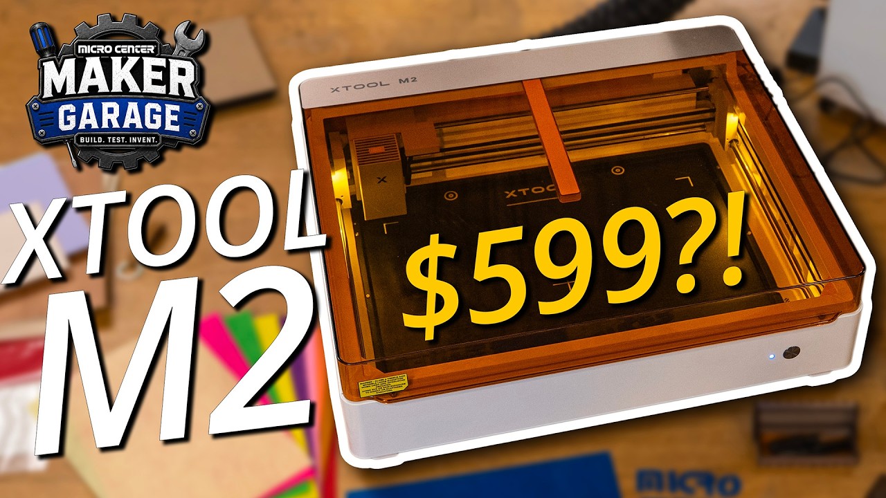 Unboxing & Testing The xTool M2 Laser at Micro Center