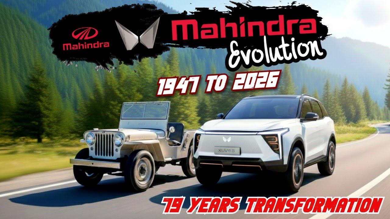 Mahindra Car Transformation 🇮🇳 | From 1947 Willys Jeep to 2026 XUV.e8 Electric SUV | @mahindra