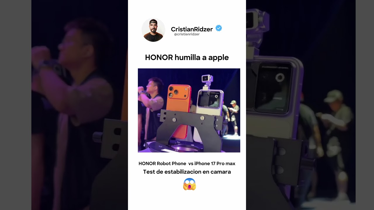 🚨 ¿HONOR acaba de humillar al iPhone 17 Pro Max? 😳🎥 #HONOR #iPhone17ProMax