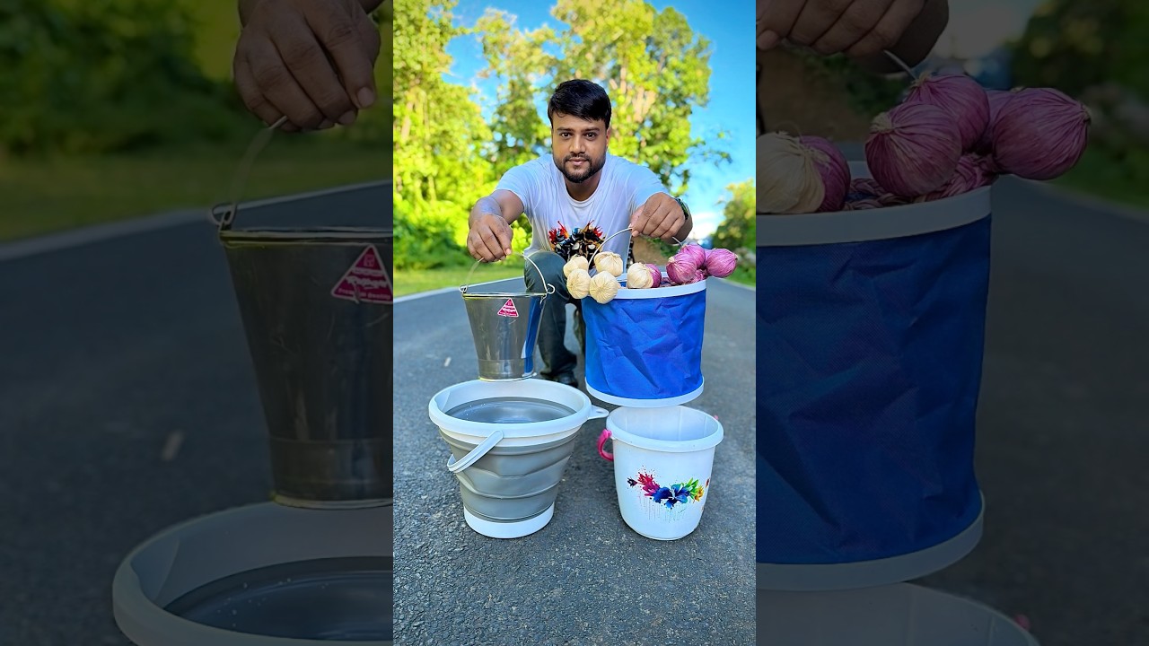 10 L Portable Foldable Bucket and Folding Car Washing Camping Bulti