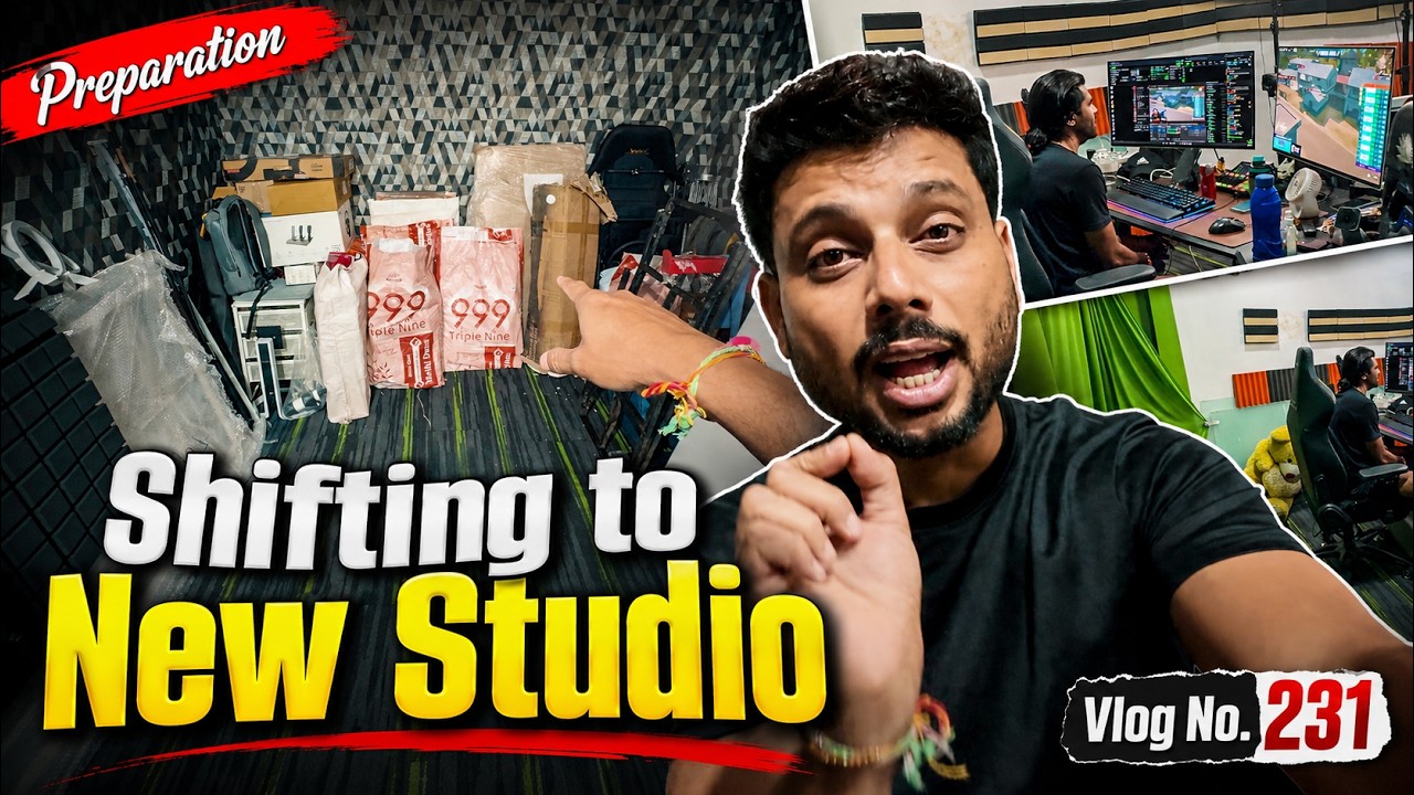 Shifting to अपना New Studio | Vlog 231 #bandhilki #shreemanlegend #manimeow #dailyvlog 