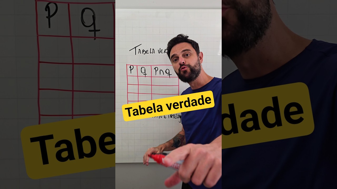 Tabela verdade conjunção E #rafiociniologico