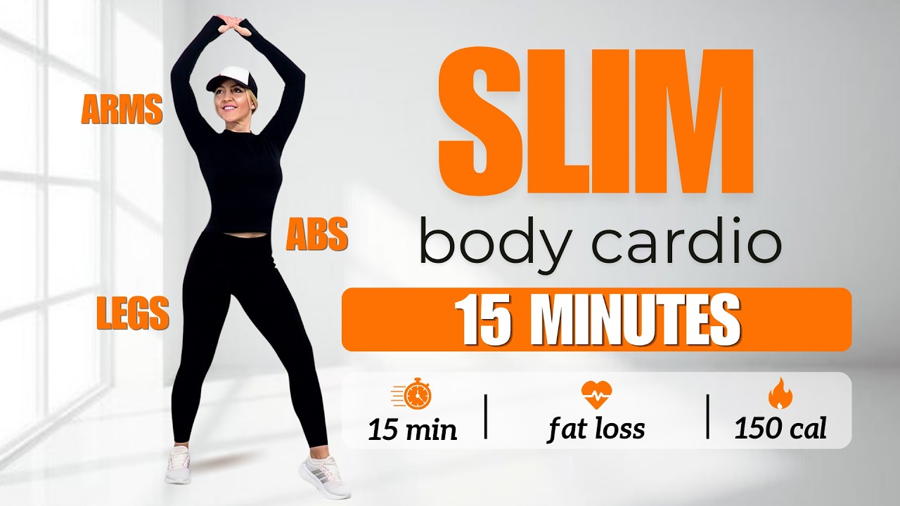 🔥Burn Arm + Leg + Belly Fat🔥15 Min Aerobics Workout🔥All Standing🔥No Squats/ No Lunges🔥No Repeat🔥