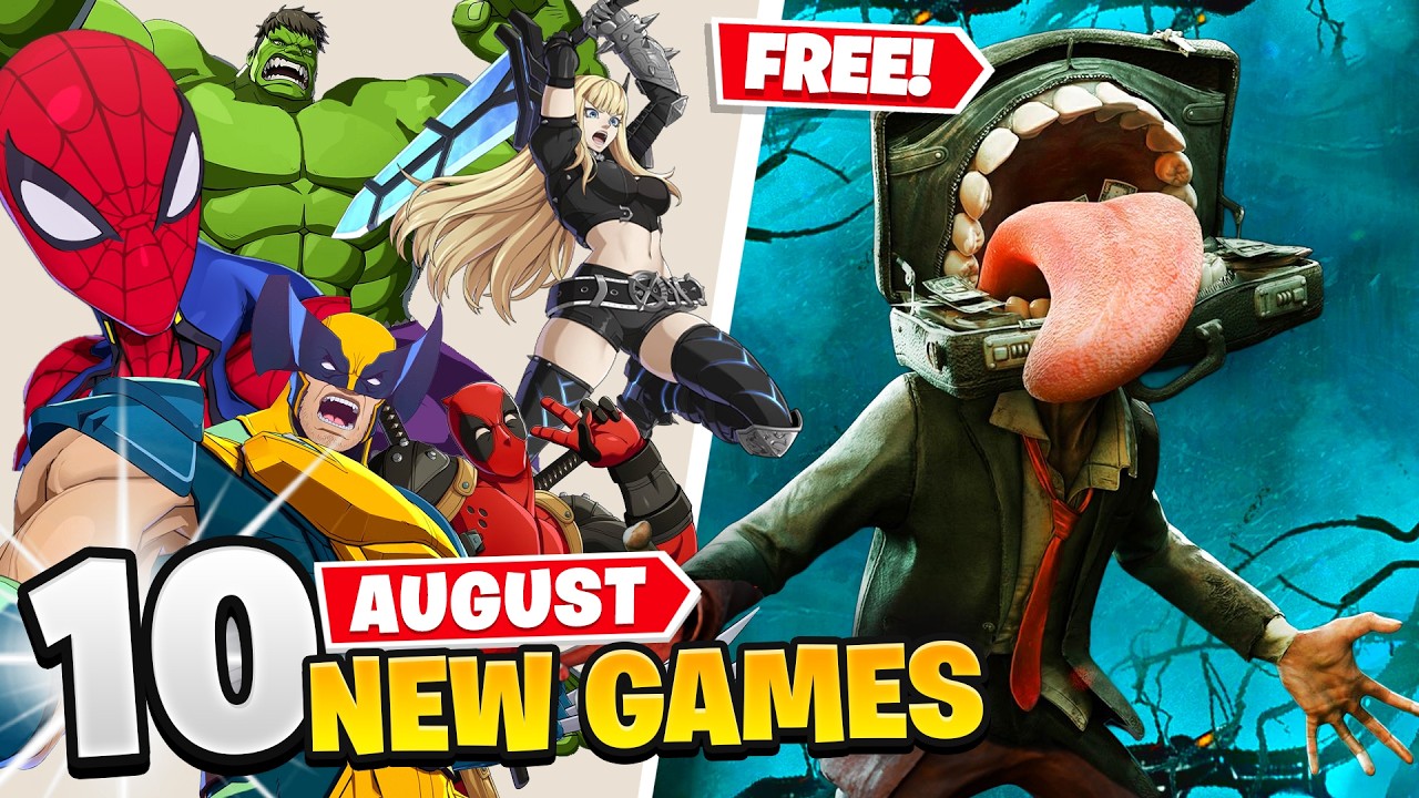 10 New Games AUGUST 2026 (2 FREE GAMES)