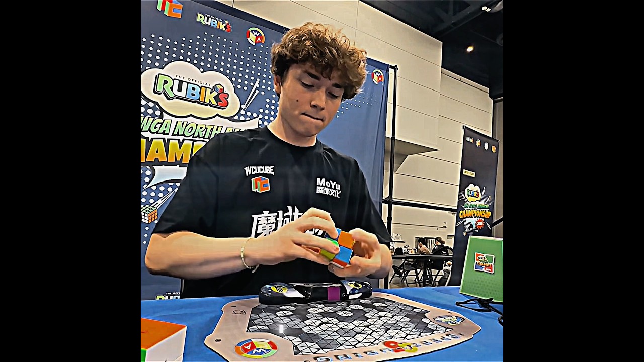 Luke Garrett 1.52s. 2x2 Cube Average 3rd Place 🥉 NAC 2026 #rubikscube #viral #shorts