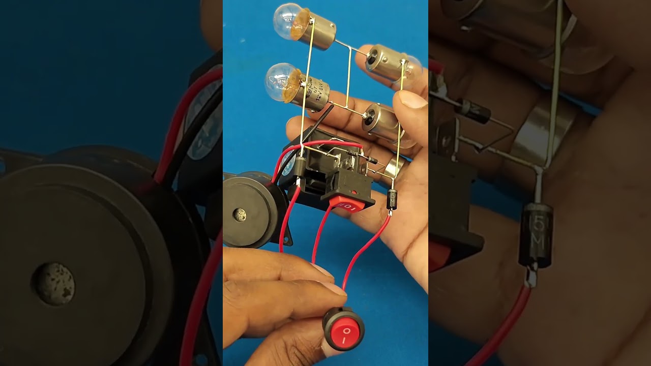 Build a Super Easy Hazard Light Circuit No IC Needed