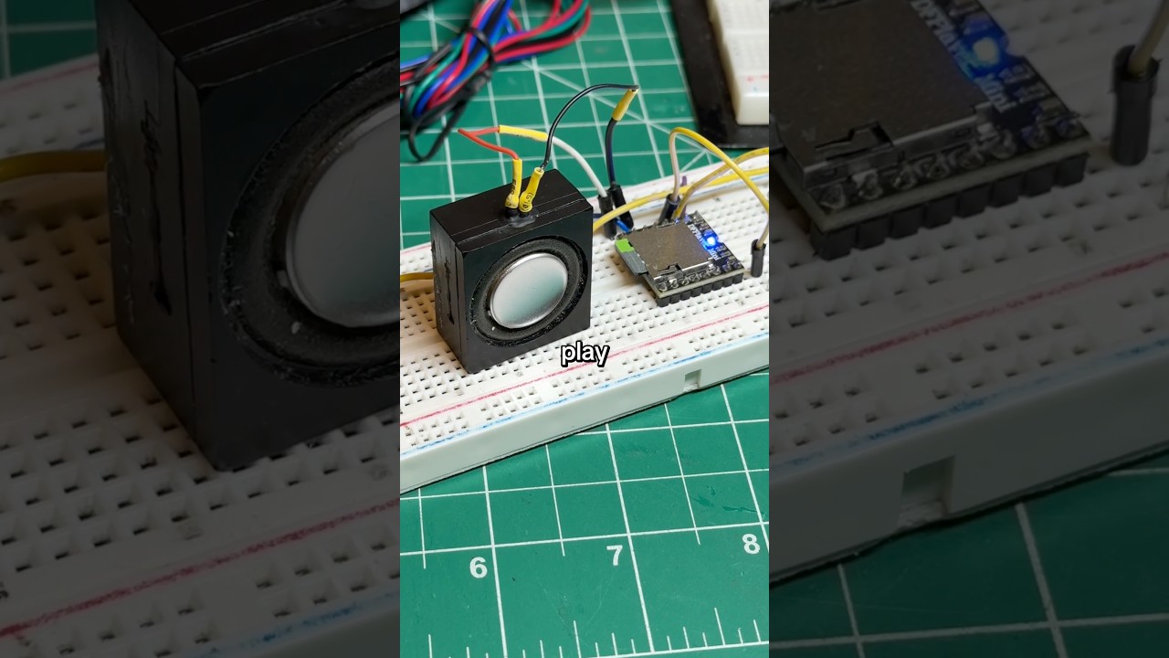 The machine can now talk back… 😨 #electronics #engineering #diy #mp3module