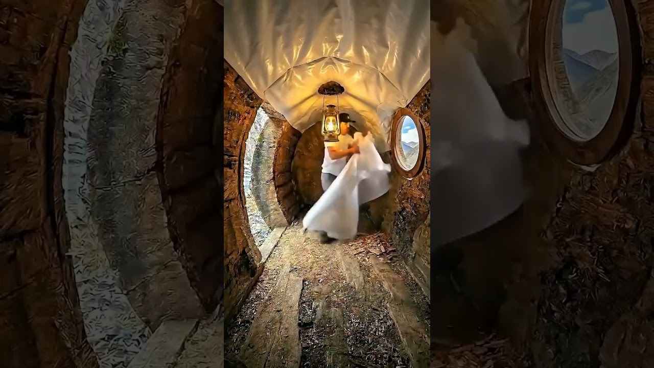Giant Fallen Tree Shelter From Hollow Log to Cozy Cabin