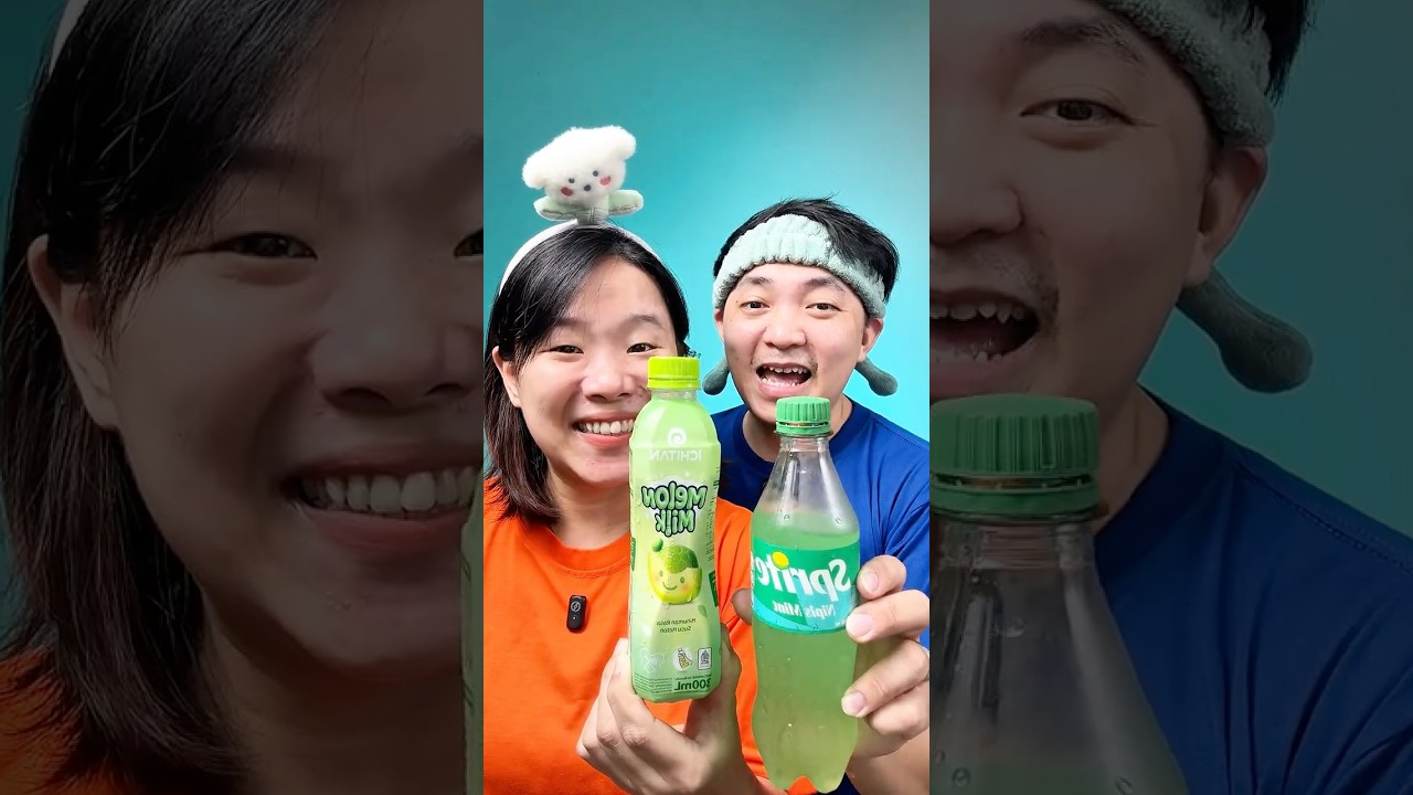 Minum susu soda hijau‼️🤔 #asmr #food #mukbang #videolucu #hiburan #drink #viral #shorts
