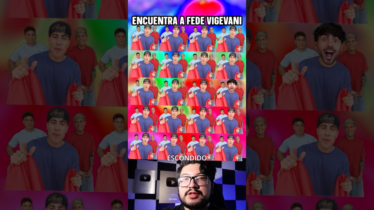 Adivina El YouTuber Muy Escondido Con Estadística Grande | Fede Vigevani, Alejo Igoa #shorts