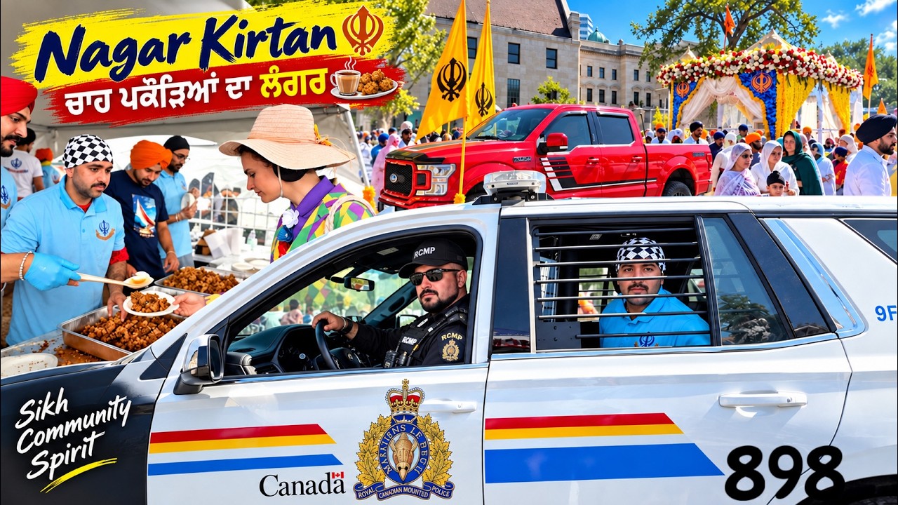 Police, Free Food, 7000 People Winnipeg Nagar Kirtan 2026 | 898