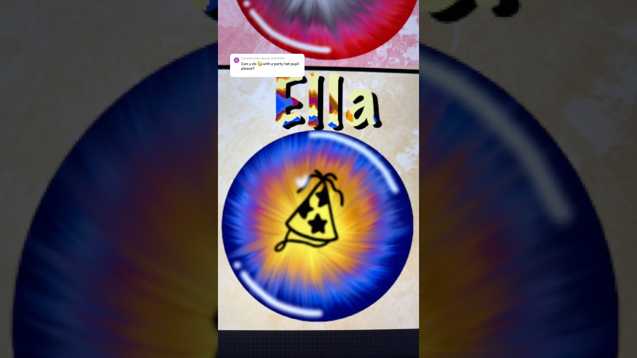 eye series | ella🥳| #shorts #procreate #digitalart #shortsviral #satisfying #art #viral