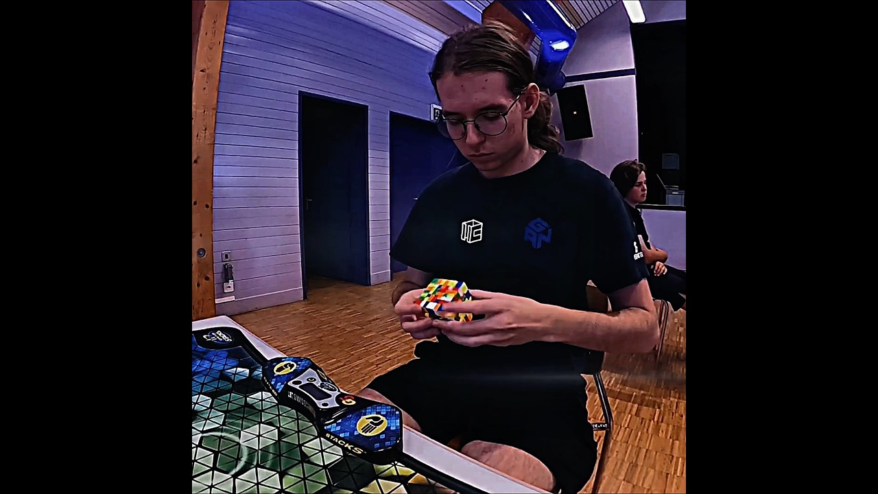 Tymon Kolasiński 7x7 Cube European Record Single 1:34.32 in 2026 #rubikscube #viral #shorts