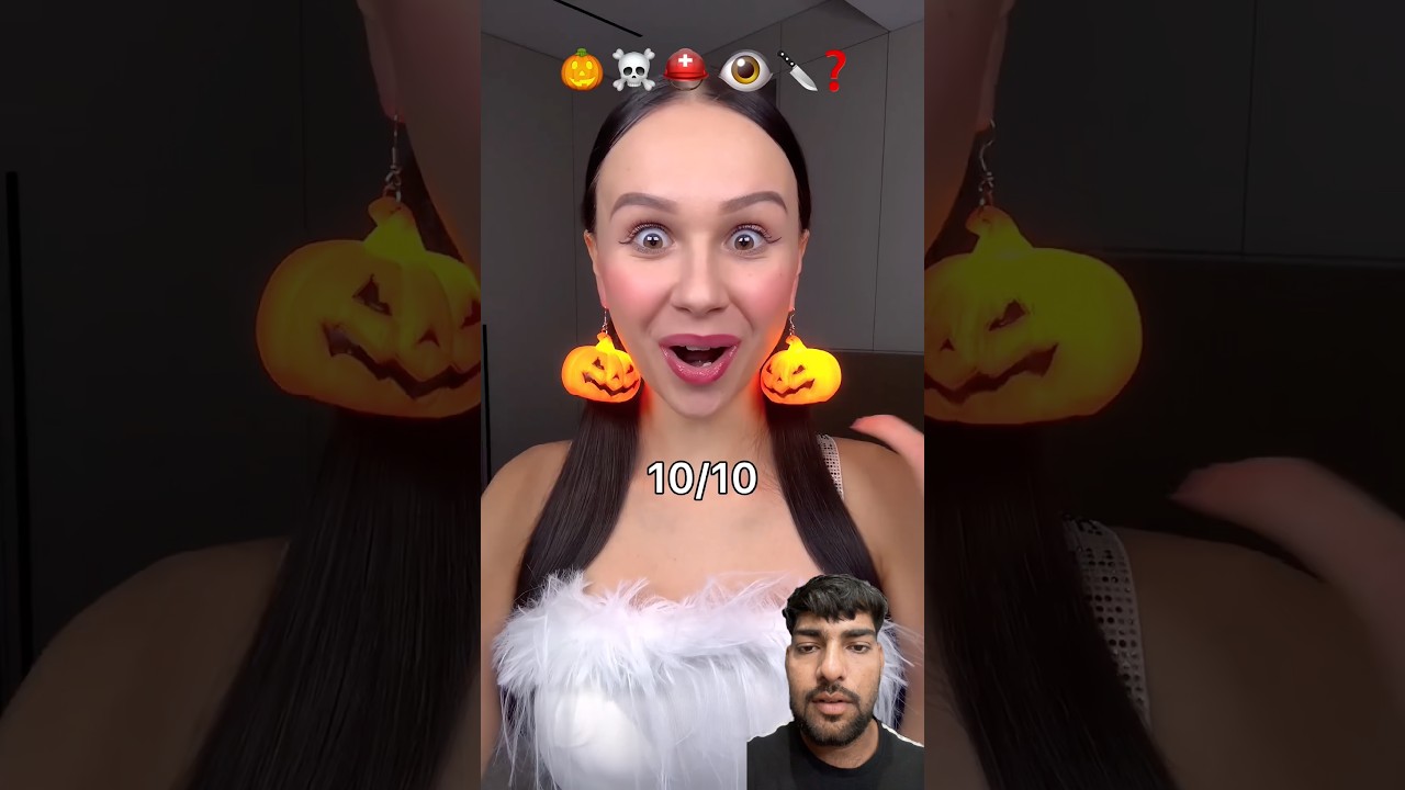 the WEIRDEST HALLOWEEN EARRINGS #makeup #asmr