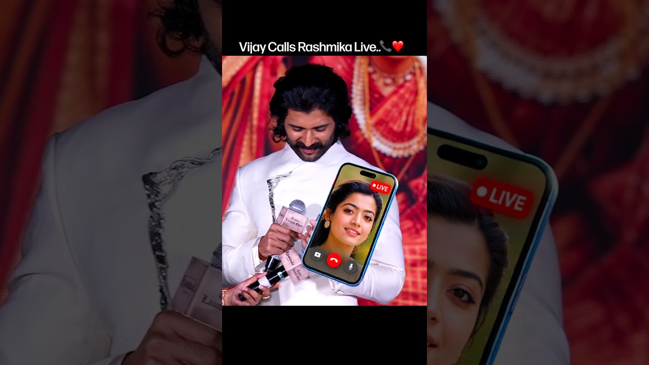 Vijay Deverakonda Calls Rashmika Live at Ranabaali Trailer Launch! 🔥