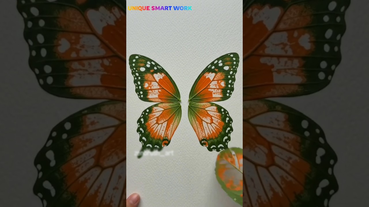 leaf butterfly 🦋 print #shorts #youtubeshorts #experiment #trendingshorts #shorts