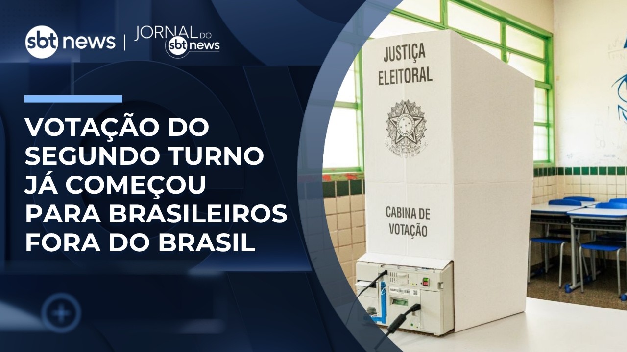 Brasileiros no exterior já votam no segundo turno das eleições | #JornaldoSBTNews