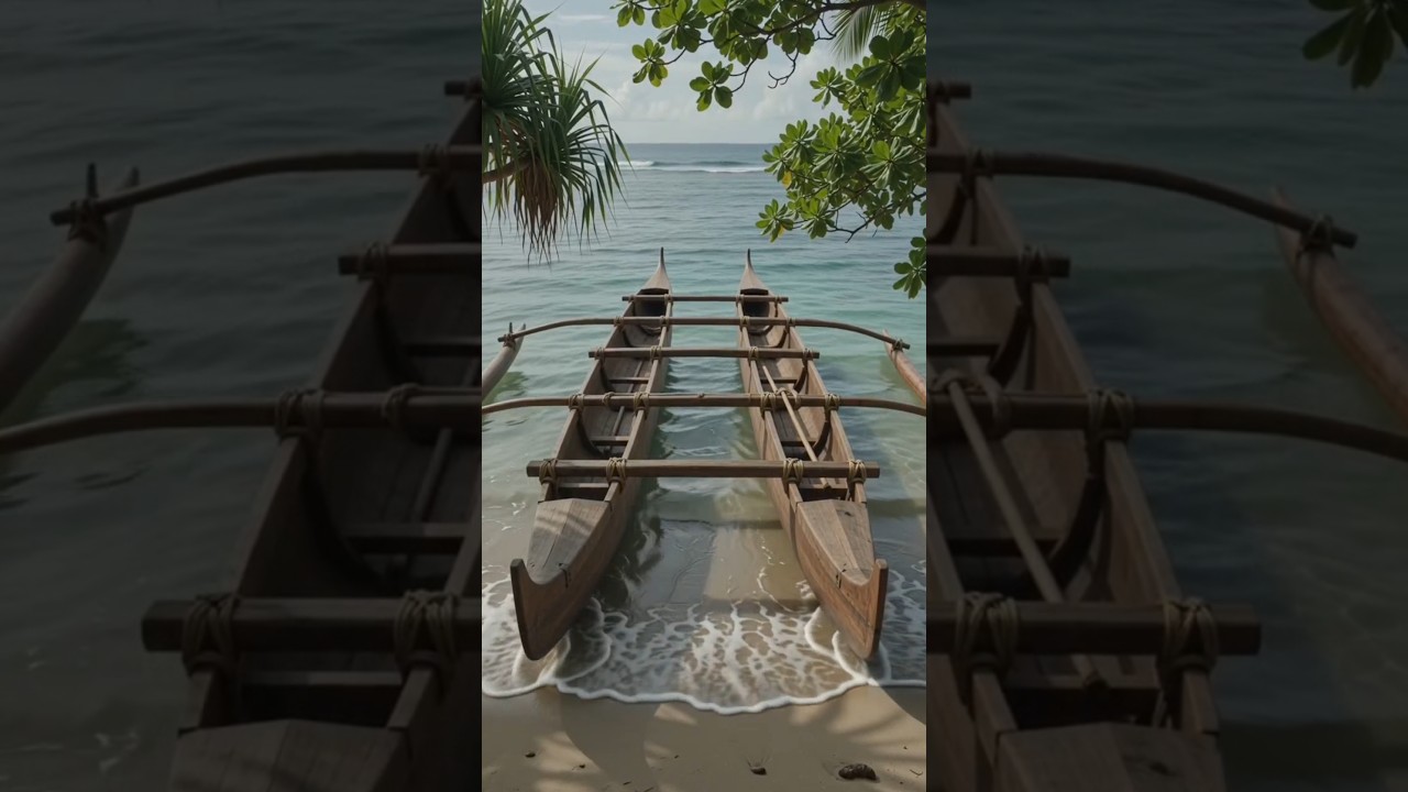 How Ancient Polynesians Built Ocean-Going Canoes Without Modern Tools 🌊 #wamai #pemako