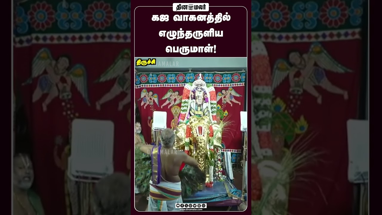 கஜ வாகனத்தில் எழுந்தருளிய பெருமாள்!
