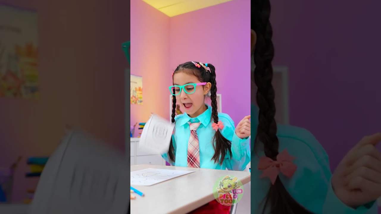 Teacher’s Clever Trick: A Fun New Way to Color Your Artwork ✏️🧽 #Shorts #Kids