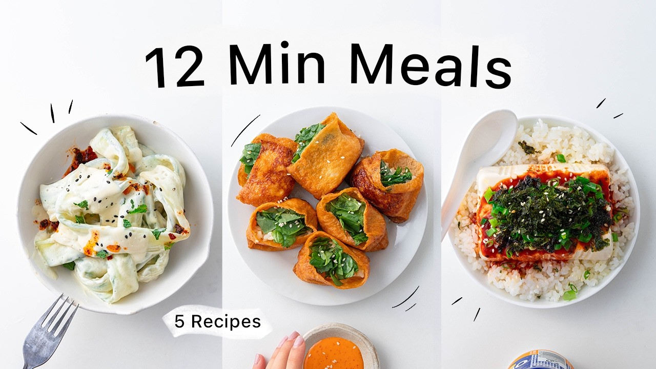 5 Quick Meals I’m obsessed with right now. (easy, vegan & unique)