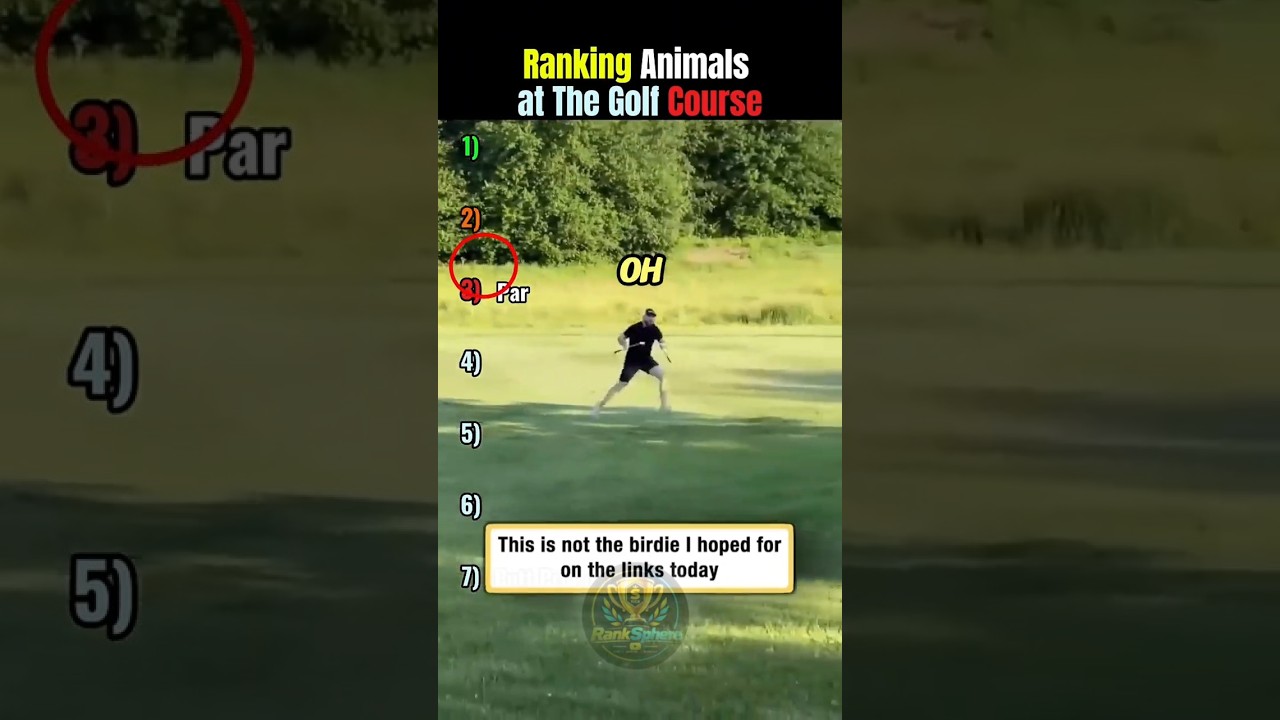 These Animals Are RUINING The Golf Game 😂 #shorts