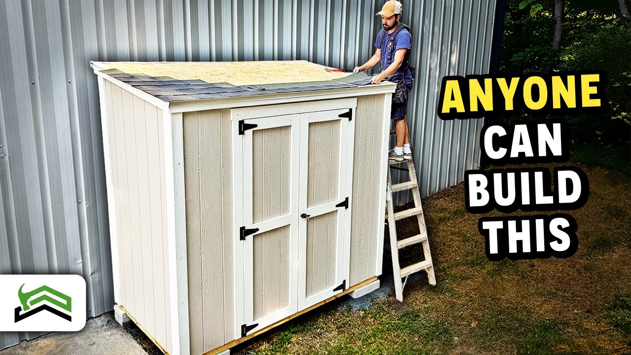 The Easiest Shed You Can Build Yourself | Complete 4x8 Lean-To DIY