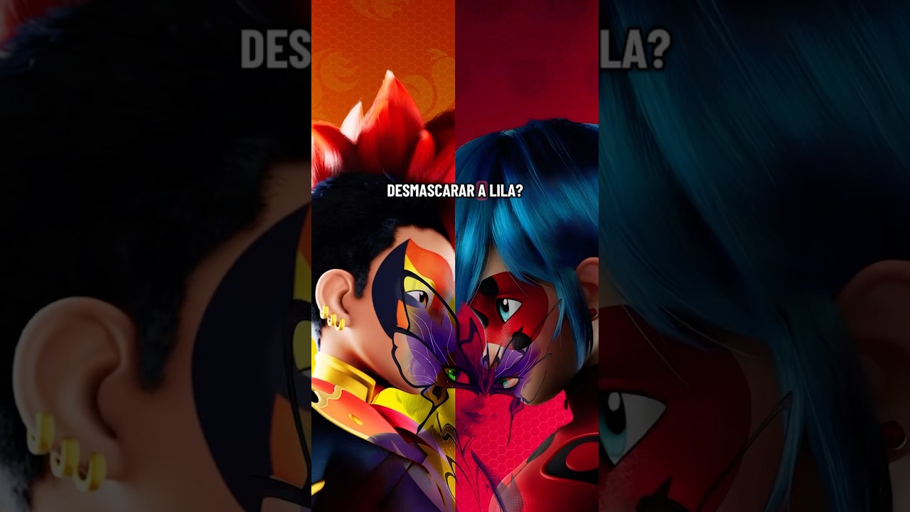 Lila DESMASCARADA por Ladybug e Rooster Bold! #miraculous #ladybug #miraculousladybug #shorts