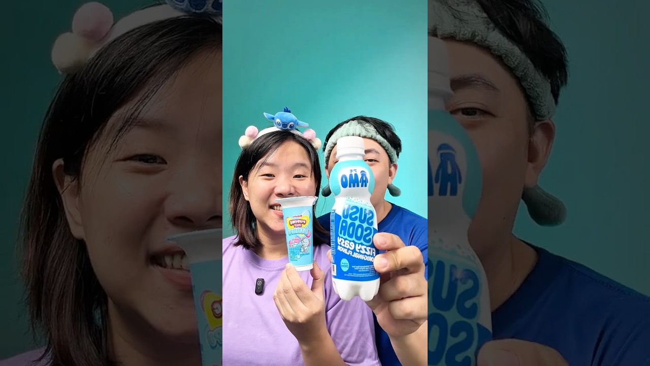 MINUMAN WARNA BIRU😍🌈 #asmr # #food #mukbang #videolucu #jajanan #hiburan #shorts
