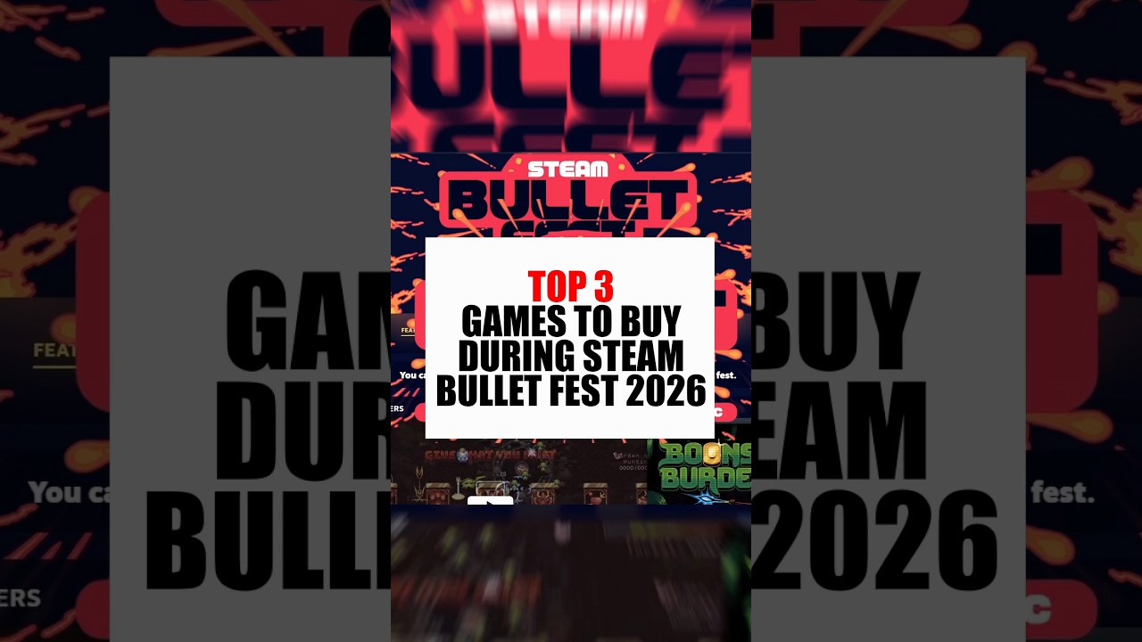 Top 3 games to check out during Steam bullet fest 2026 #steambulletfest #sineusarenacreator