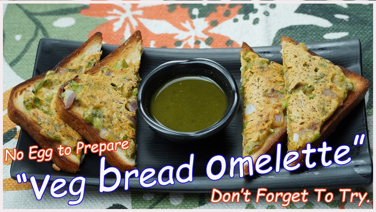 Need a Quick Breakfast? Try This Veg Bread Omelette! #bread #besan #food #recipe #cooking #omlet