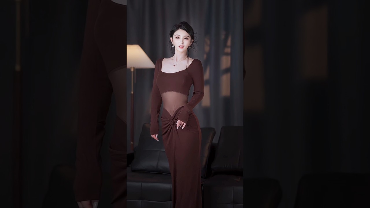 The evening gown's fashionable beauty is extremely elegant. #beauty #beautiful