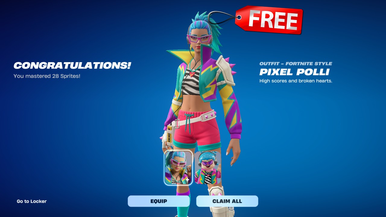 Unlock FREE SKIN by MASTERING SPRITES in Fortnite! (How to Master Sprites Fast)