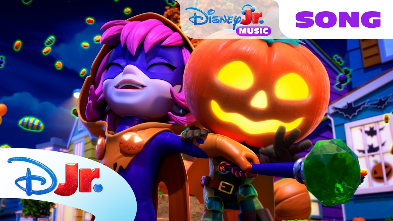 "Hallows' Eve Theme" Song from Spidey and the Avengers: Halloween Team-Up! 👻🎵 | Disney Jr.
