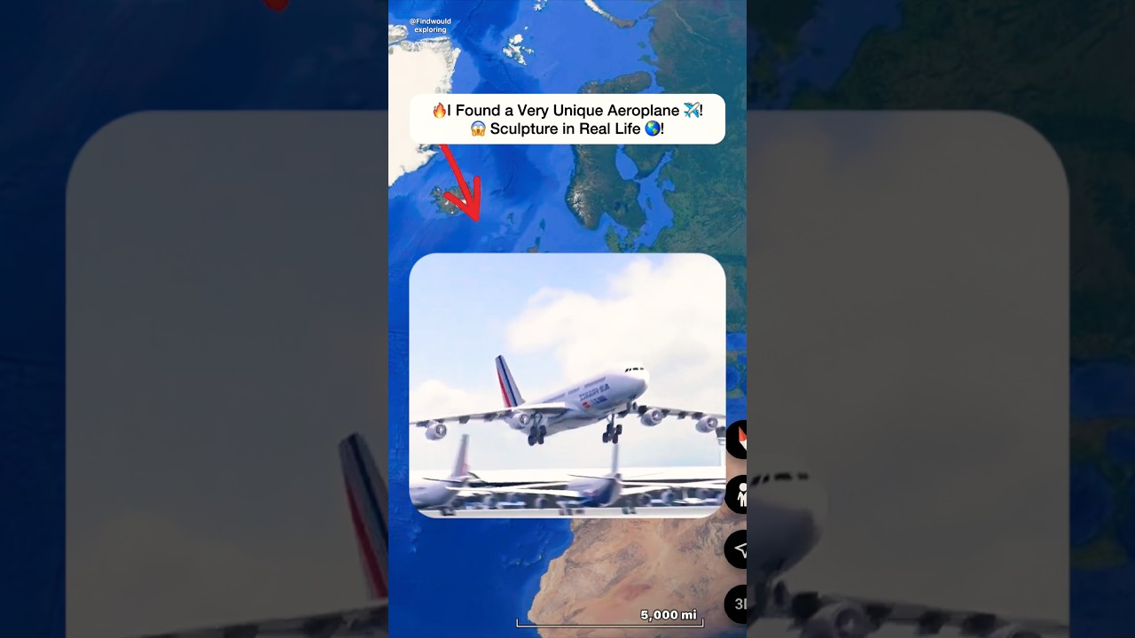 😱 Very Unique Aeroplane Structure ✈️ Found On Google Earth 🌏 l! #shorts #findwouldexploring