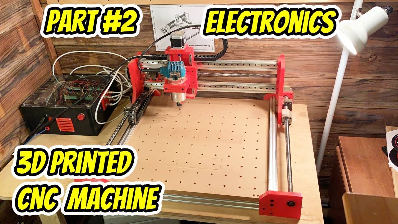 DIY Homemade CNC Machine With 3D Printed Parts (Part#2 Electronics)