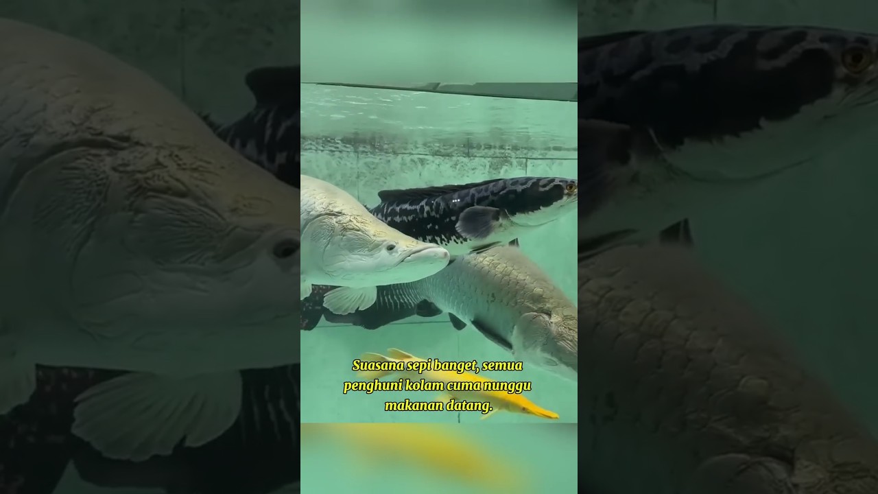 Arapaima Gagal Maka , Lele Gemoy Malah dapat Rezeki gratis! #ikanpredator #shorts #trending #viral