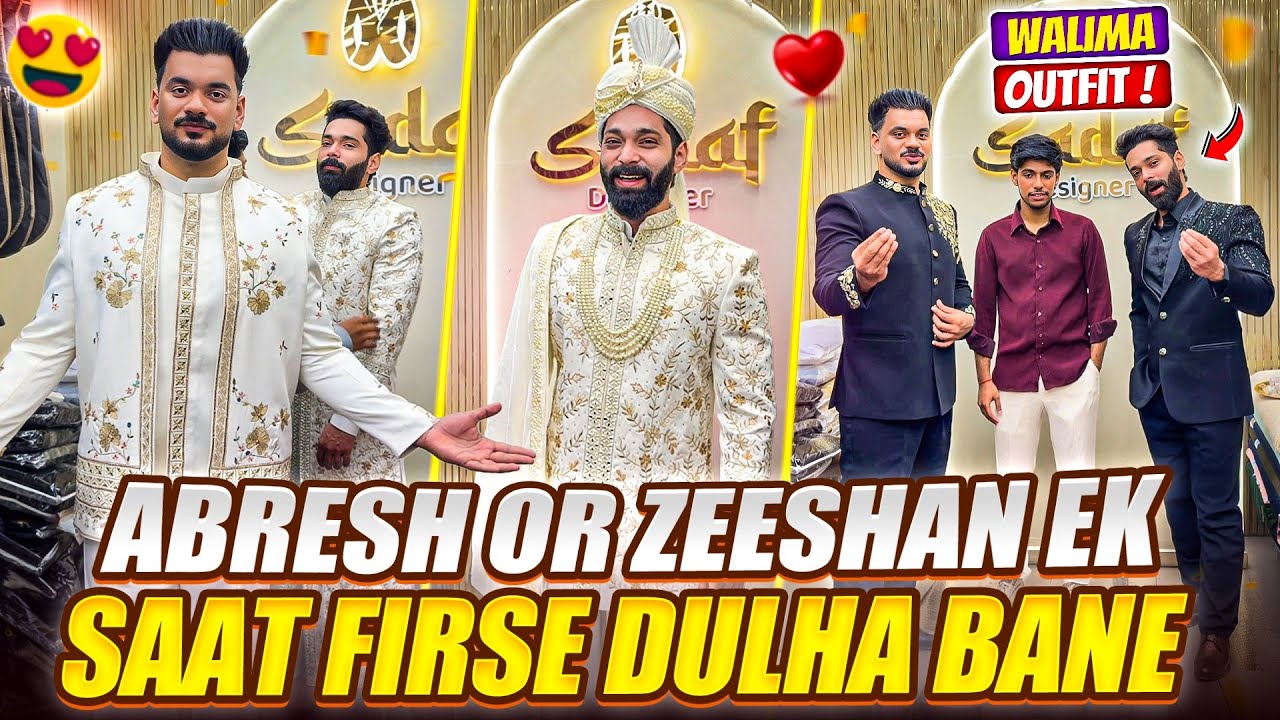 Abresh Or Zeeshan Ek Saat Firse Dulha Bane 🥹| Dusri Shaadi 💍| Fokats | Abresh & Zeeshan
