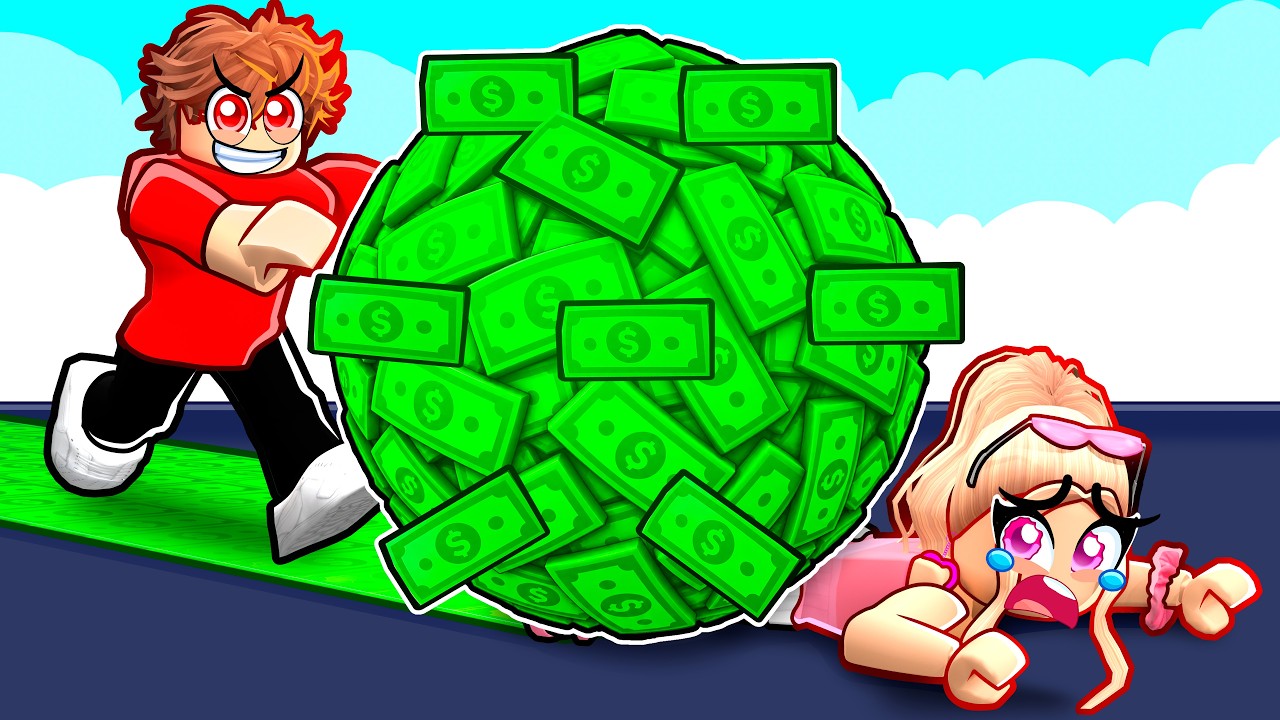 +1 ROLL MONEY TO BECOME RICH IN ROBLOX...