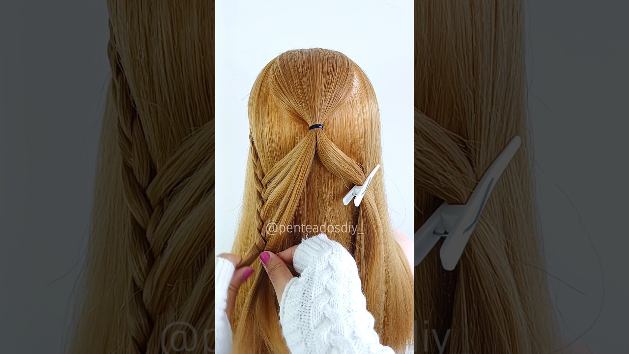 Simple Hairstyles 🎀 #braids #beauty #hair #viral #hairstyles