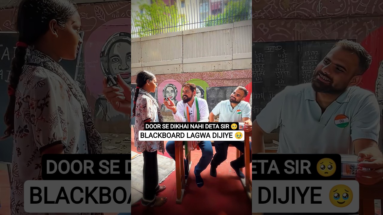 NGO Students ke liye lagwaya Blackboard 🥹❤️ | #ngo #independenceday #shorts