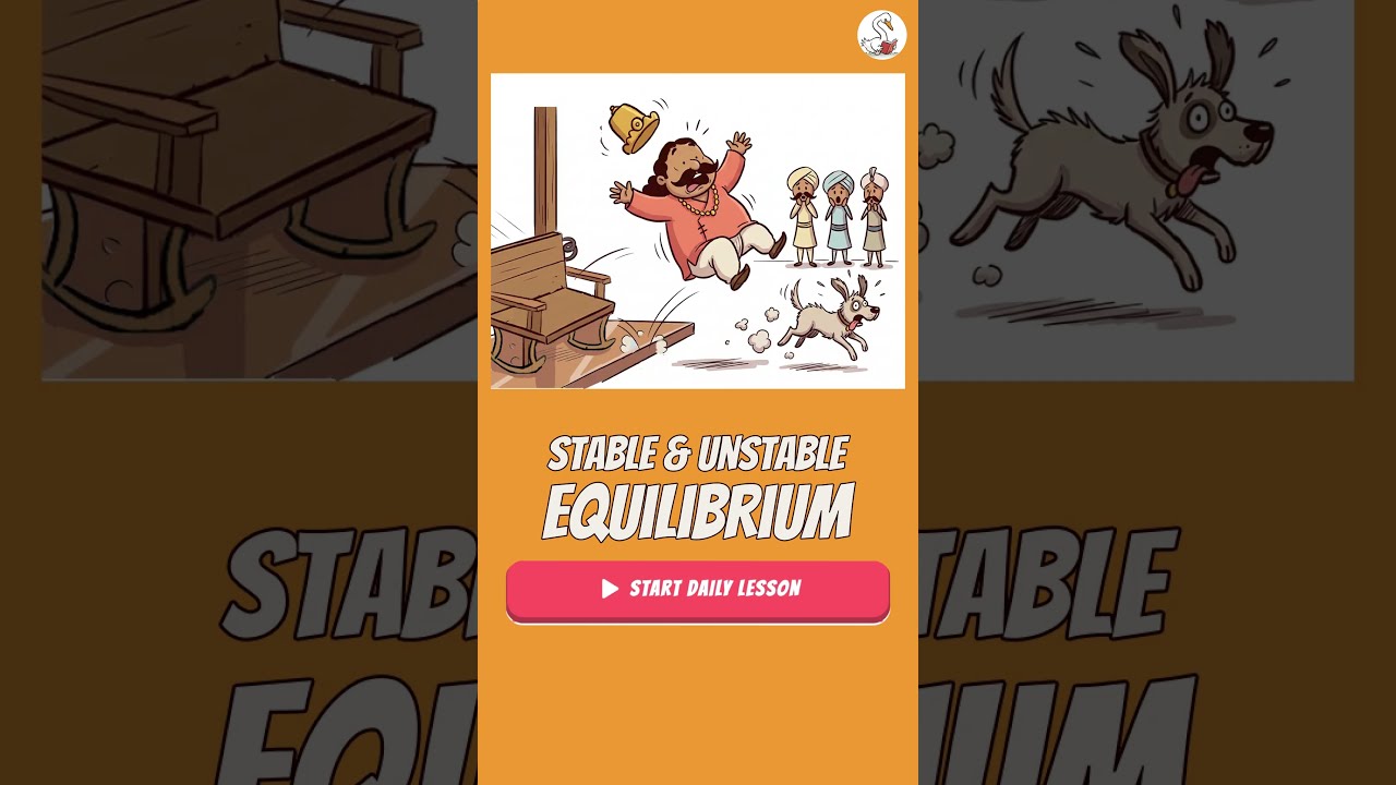 Stable and Unstable Equilibrium - Maharaj ka jhoola - lesson live on Storywise app