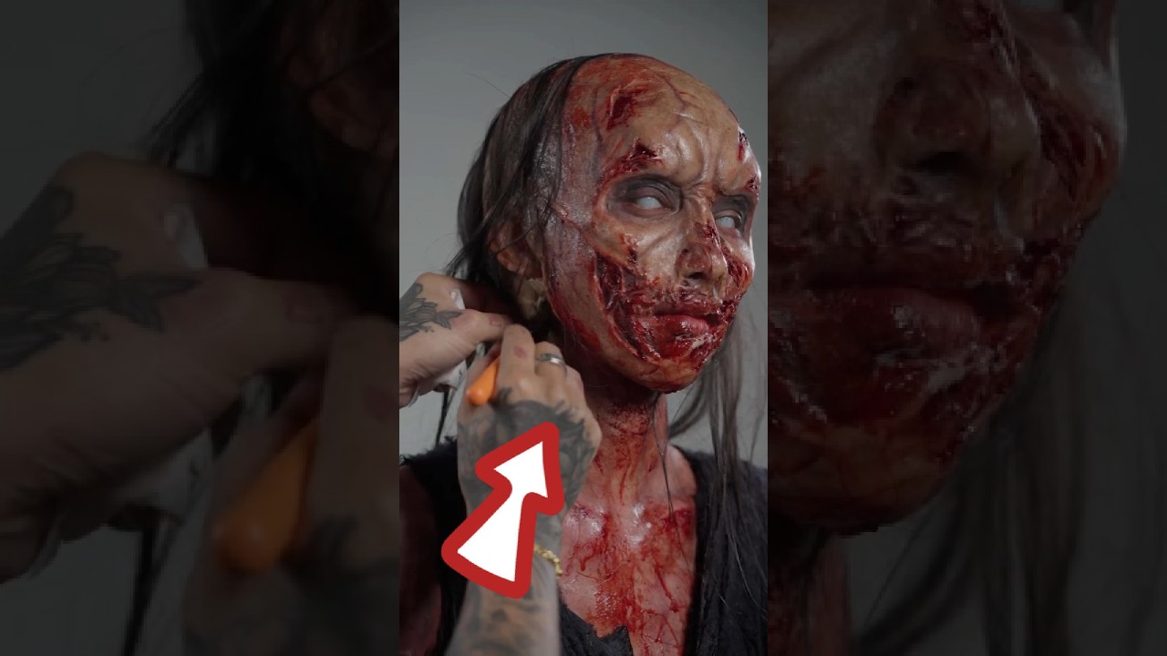Her Face Isn't What You Think #sfxmakeup #practicaleffects  #prostheticmakeup