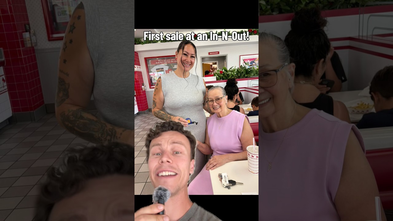 First sale at an In-N-Out! #business #entrepreneurship #entrepreneur #startup #sale