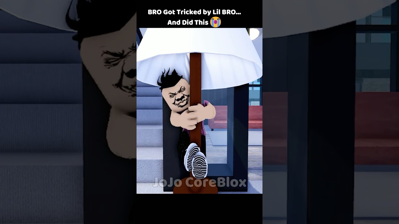 BRO Got Tricked by Lil BRO in Hide and Seek #roblox #robloxshorts #us