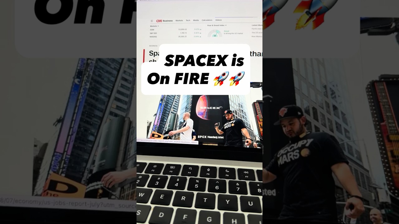 Urgent: SpaceX stock rise is 6% after more than 900 million shares are unlocked. ￼