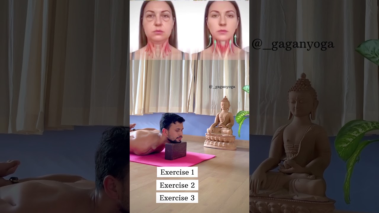 Try These three Exercises to Fix Your Neck Posture 🌻🌞 #neckpain#yogatherapy #viralreels #stiffneck