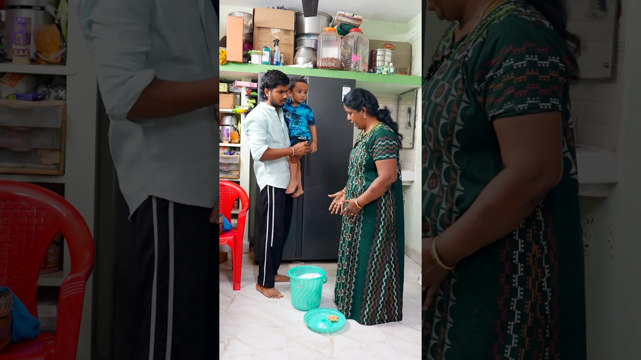 Balli,Cockroach la erum nu theriyaatha!😅💯 #babycomedy #comedy #funny