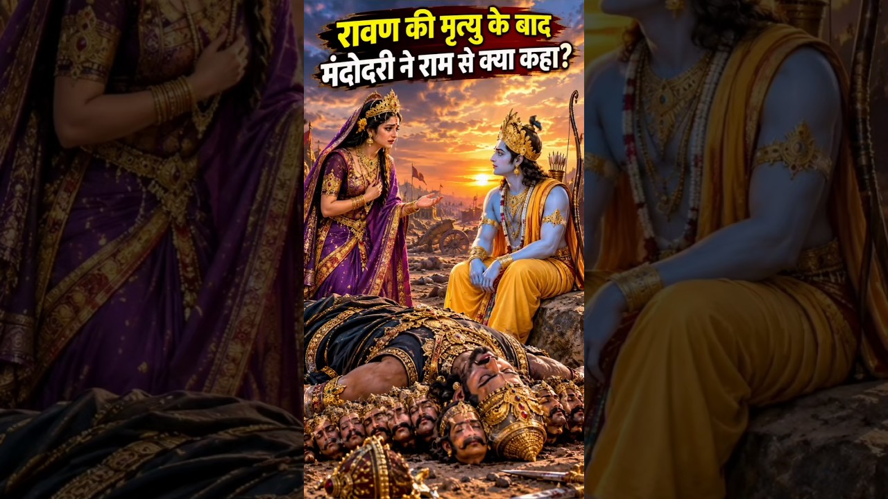 रावण और श्रीराम में क्या था अंतर? मंदोदरी ने बताई सच्चाई  #ramleela #ramkatha #katha #ramayan