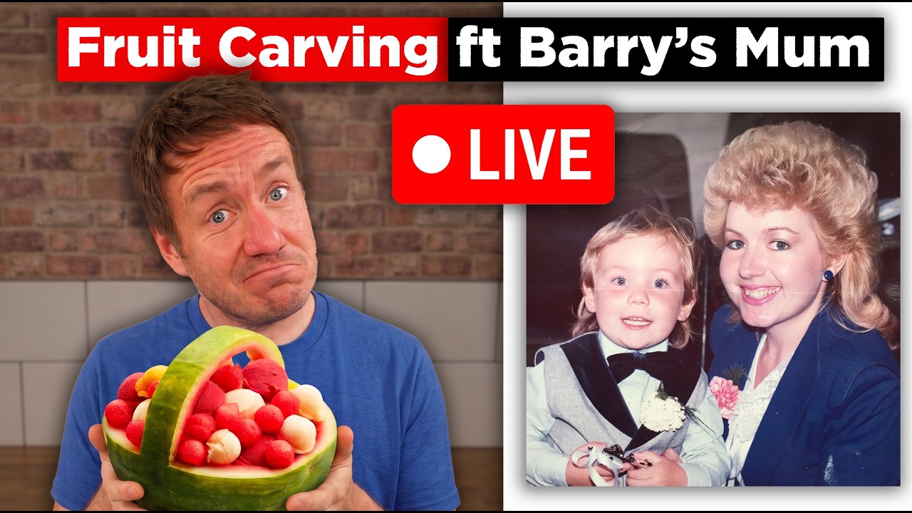 Attempting Fruit Carving ft Barry's Mum | Livesteam July 2026